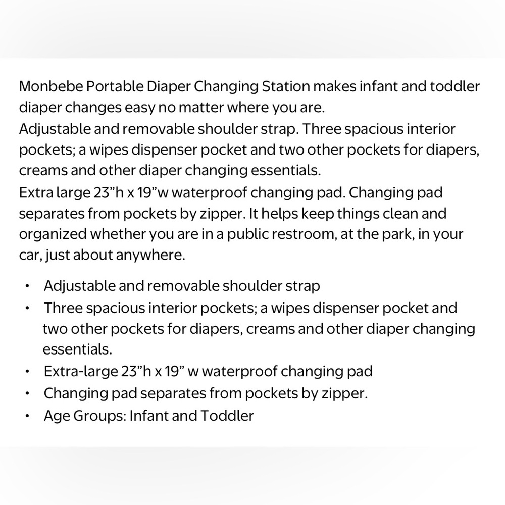 Diaper Changing Station- Gray - Picture 4 of 9